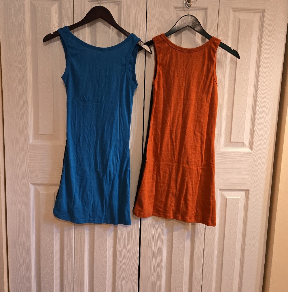 Set Of 2 Colorblock Tank Mini Dresses - Picture 3 of 7